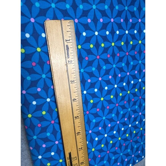 Summersault By Erin McMorris Cotton Fabric 1/2 yard x 44" Blue Geometric Pattern - Picture 2 of 7